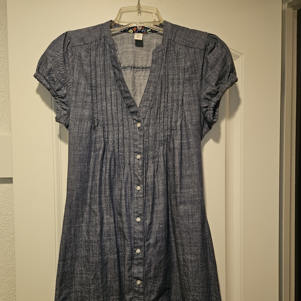 Old Navy Chambray Button-Down Dress